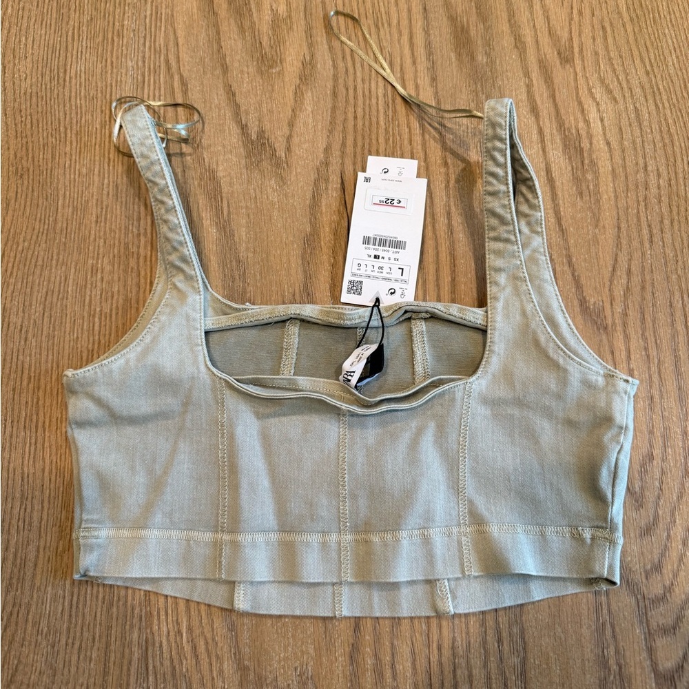 Zara Denim Capsule Collection Top - Picture 4 of 4
